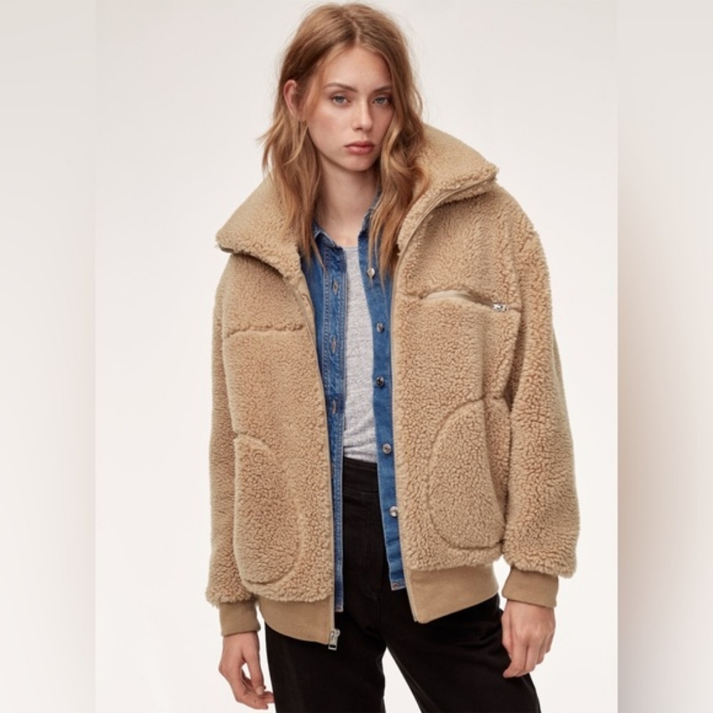 Wilfred Free (Aritzia) The Teddy Bomber Jacket